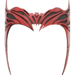Superheltinde Scarlet Witch Cosplay Hovedbeklædning Wanda Kostume Maske Rød Kunstlæder Tilbehør Superhelt Hovedbeklædning Kvinder Cos