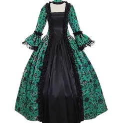 S-3xl Dame Middelalder Renaissance Kostume Over M Grøn Green M