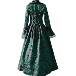 S-3xl Dame Middelalder Renaissance Kostume Over M Grøn Green M