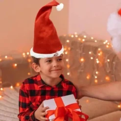SYNGENDE OG DANSE JULEMANDSHAT Nyhed Hue Musikalsk Bevægelig Sjov Gave JUL, 100% Ny