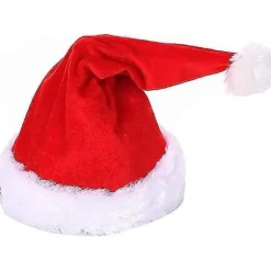 Syngende og dansende elektrisk julemandshat kompatibel med voksne og børn, syngende og rystende elektrisk julehat, rød hvid hat kompatibel med julefrokost | Fyndiq