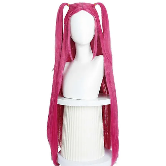 Syntetisk Cosplay Paryk til Piger Perfekt til Kostumefester og Rollespilsarrangementer Pink Mira