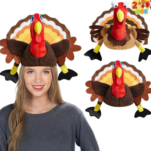 Takkedag Tyrkisk Beanie Strikket Hat, Takkedag Tyrkisk Hat til Kvinder & Mænd, Takkedag Nyhed Hatte, Takkedag Kostume Hatte