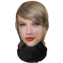 Taylor Swift Cosplay Maske med 3D-print, Menneskeansigt Cosplay Halloween Parodi Party Crossdressing Hovedbeklædning 4