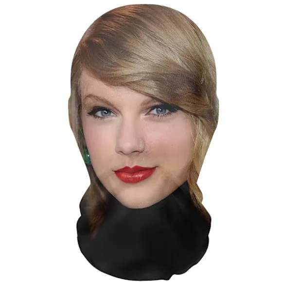 Taylor Swift Cosplay Maske med 3D-print, Menneskeansigt Cosplay Halloween Parodi Party Crossdressing Hovedbeklædning 4