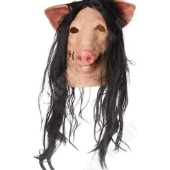 TD® SAW-inspireret dekorativ grismaske lavet af høj kvalitet latex til cosplay-kostume eller Halloween-maskerade
