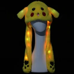 Tegneserie Pikachu plyslegetøj kreativt flash rystende hat ny dukke gave