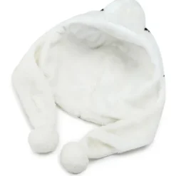 Tegneserie Plys Panda Dyr Hue med Pom Pom Lange Stropper Termisk Varm Sjovt Udstoppede Legetøj Øreklap Hue Festrekvisitter