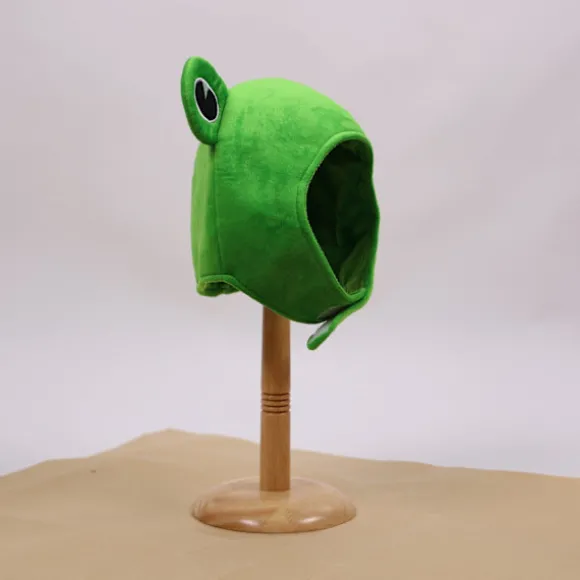 Tegneserie Sjov Yndig Plys Frø Hat Cosplay Kostume Udklædningshat