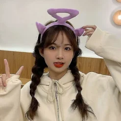 Teletubbies Pandebånd Anime Tegneserie Hårbånd Sød Tredimensionalt Hårbånd G (FMY) Purple