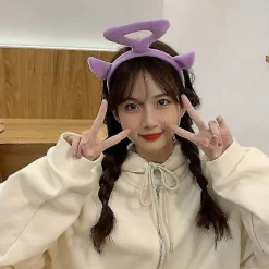 Teletubbies Pandebånd Anime Tegneserie Hårbånd Sød Tredimensionalt Hårbånd G (FMY) Purple