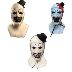 Terrifier 2 Art the Clown Gysermaske Halloween Party Maskerade Horrormasker (FMY) Apricot