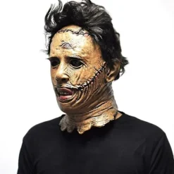 Texas Chainsaw Massacre Leatherface Maske i Latex - Horrorfilm Halloween Cosplay Kostumefest Event Rekvisitter Legetøj Karnevalsmaske