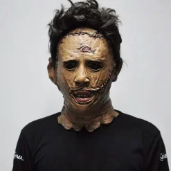Texas Chainsaw Massacre Leatherface Maske i Latex - Horrorfilm Halloween Cosplay Kostumefest Event Rekvisitter Legetøj Karnevalsmaske