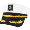 TG Voksen Sømandskasket Justerbar Kaptajnshat Cosplay Sømandsskib Bådkaptajnshat til Sømandsmaritim Admiral