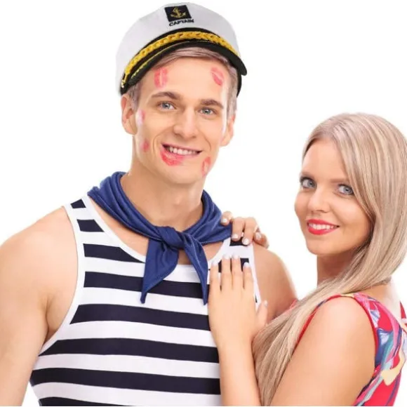TG Voksen Sømandskasket Justerbar Kaptajnshat Cosplay Sømandsskib Bådkaptajnshat til Sømandsmaritim Admiral