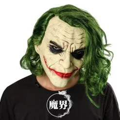 The Dark Knight Batman Joker Latexmaske Hovedbeklædning COS