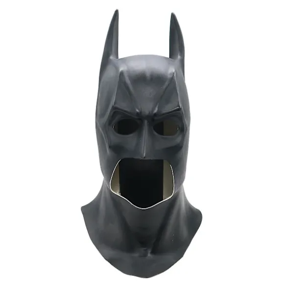 The Dark Knight Rises Sort Batman Maske Festmaske Halloween Latex Påske Hovedbeklædning