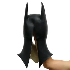 The Dark Knight Rises Sort Batman Maske Festmaske Halloween Latex Påske Hovedbeklædning