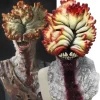 The Last Of Us Clickers Zombie Maske Cosplay Horror Dødningehoved Djævel Blodig Dræber Hjelm Halloween Kostume Rekvisitter (LGL)