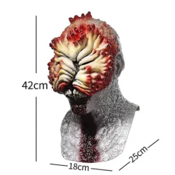 The Last Of Us Clickers Zombie Maske Cosplay Horror Dødningehoved Djævel Blodig Dræber Hjelm Halloween Kostume Rekvisitter (LGL)