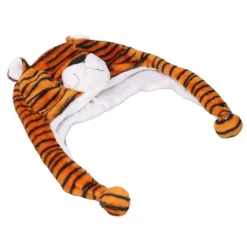 Tiger Sød Plys Hat Blød Koldbeskyttende Antistatisk Sjov Vintertigerhat til Skolecamping