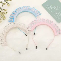 Tillykke med fødselsdagen Headclip Plastic Hårklemmer 2 2 2