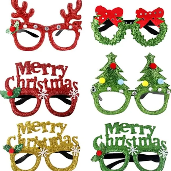 To par julebriller formet som juletræ, rensdyr, jul, xmas, xmas, gaver