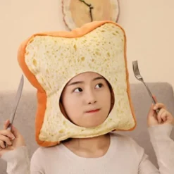 Toastbrød Hat Varmt Brød Selfie Rekvisitter Plys Hat Kostume Tilbehør