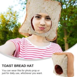 Toastbrød Hovedbånd Mad Hat Hovedbeklædning Børn Sjov Hovedbeklædning Adul