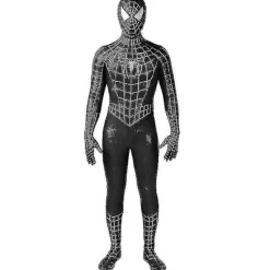 Tobey Maguire Spiderman Kostume Sort/Rød Raimi Spider Man Cosplay Superhelt Zentai Dragt Halloween Kostumer black 190