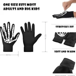 Touchscreen-handsker med varme til Halloween Cosplayfest og daglig brug - 2 par
