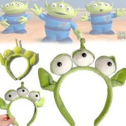 Tre-øjet Alien Monster Pandebånd Plys Legetøj Øjenbolde Pandebånd Til Halloween
