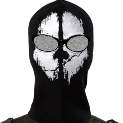 Trixes Spøgelsesmaske - Balaclava Motorcykel Paintball One Size Farve Sort R_l-Perfet