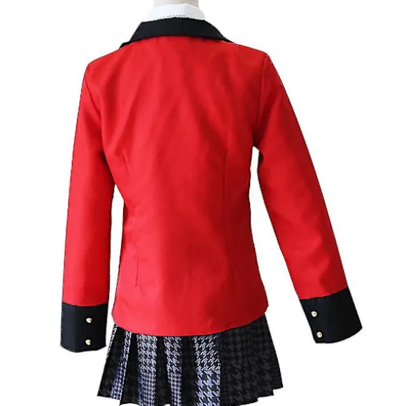 Tvangsagtig Spiller Kakegurui Kostume Jabami Yumeko Anime Kakegurui Kirari Momobami Uniform Sæt Til Kvinder M