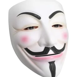 Udekit hacker masker V for Vendetta anonym halloween cosplay kostume fest rekvisitter