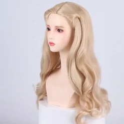 Udsøgt NiceLisa Ond Heks Fletning Brun Ondskabsfuld Paryk Lang Flettet Troldmand Cosplay Parykker til Kvinder (uden Hat) color:Beige
