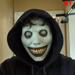 Uhyggelig Halloween-maske Smilende dæmoner Horror-ansigt maskerer det onde