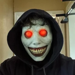 Uhyggelig Halloween-maske til voksne - Grinende dæmoner, skrækmasker Cosplay Krybende Halloween-kostume rekvisitter til Halloweenfest Karneval Cosplay | Fyndiq