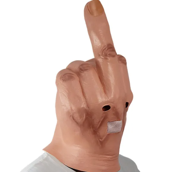 Uhyggelige fingre maske nyhed langfinger fest maske halloween kostume latex maske latex fuld hoved, hvid