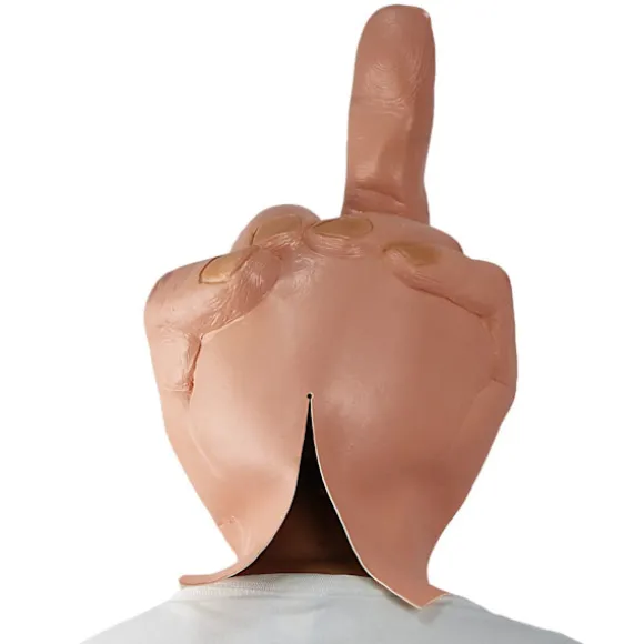 Uhyggelige fingre maske nyhed langfinger fest maske halloween kostume latex maske latex fuld hoved, hvid