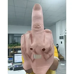 Uhyggelige fingre maske nyhed langfinger fest maske halloween kostume latex maske latex fuld hoved, hvid