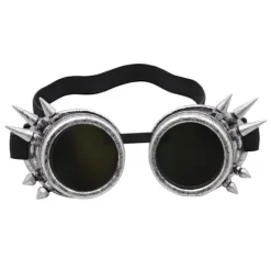 Ultra Silver tip lavet Old Silver Briller Steampunk briller Mænds Web briller Victoria punk Svejse cosplay briller Goth Country nitter runde briller | Fyndiq