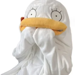 Unisex Gul Andefigur Pyjamas til Efterår og Vinter S