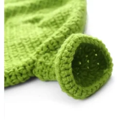 Unisex Håndlavet Strikket Shrek Hat, Beanie, Varmt og Holdbart Håndlavet Strikket Hat, Cosplay Bowler Hat, Uld Vinterhat til Kvinder Mænd Grøn