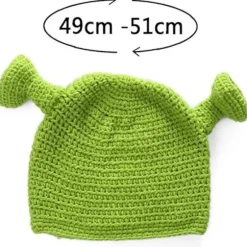 Unisex håndstrikket vinteruldhat Beanie Cosplay Dome Cap til W
