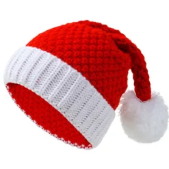 Unisex Julehue Beanie Hat Vinter Varm Strikket Julemand Hat