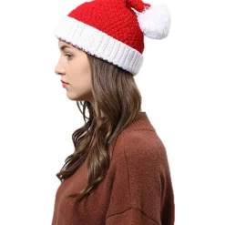 Unisex Julehue Beanie Hat Vinter Varm Strikket Julemand Hat