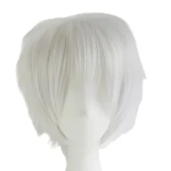 Unisex Kort Sød Anime Cosplay Kostume Paryk, Varmebestandige Syntetiske Hårfibre, Justerbart Og Åndbart Net For Fuld Dækning Komfortabel Pasform,