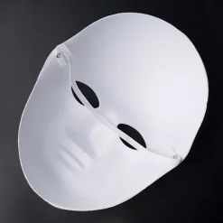 Unnosin Halloween Maskerade Malbar Rædselsmaske DIY Halloween Fest Kostume Maske (Papir, Hvid, 12 stk)